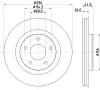 55859 BEHR/HELLA/PAGID Тормозной диск