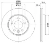 55885 BEHR/HELLA/PAGID Тормозной диск