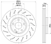 55899HC BEHR/HELLA/PAGID Тормозной диск