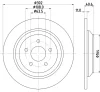 55924 BEHR/HELLA/PAGID Тормозной диск