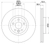 55932HC BEHR/HELLA/PAGID Тормозной диск