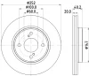 56037 BEHR/HELLA/PAGID Тормозной диск