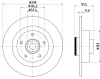 56165 BEHR/HELLA/PAGID Тормозной диск