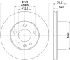 58911 BEHR/HELLA/PAGID Тормозной диск