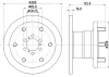 58918 BEHR/HELLA/PAGID Тормозной диск