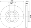65003 BEHR/HELLA/PAGID Тормозной диск
