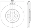 65010 BEHR/HELLA/PAGID Тормозной диск