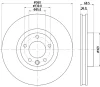 65122 BEHR/HELLA/PAGID Тормозной диск