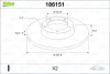 Превью - 186151 VALEO Тормозной диск (фото 2)