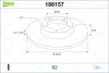 Превью - 186157 VALEO Тормозной диск (фото 2)