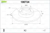 Превью - 186724 VALEO Тормозной диск (фото 2)
