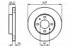 0 986 478 459 BOSCH Тормозной диск