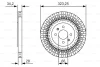 0 986 479 A90 BOSCH Тормозной диск