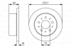 0 986 479 S73 BOSCH Тормозной диск