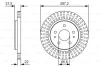 0 986 479 T92 BOSCH Тормозной диск