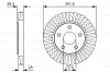 0 986 479 U45 BOSCH Тормозной диск