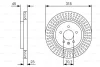 0 986 479 U65 BOSCH Тормозной диск