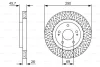 0 986 479 U80 BOSCH Тормозной диск