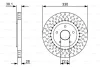 0 986 479 V85 BOSCH Тормозной диск