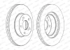 Превью - DDF485C FERODO Тормозной диск (фото 2)
