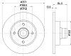 MDC1089 MINTEX Тормозной диск