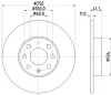 MDC1361 MINTEX Тормозной диск