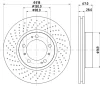 MDC1429 MINTEX Тормозной диск