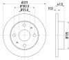 MDC1471 MINTEX Тормозной диск