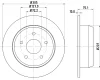 MDC1489 MINTEX Тормозной диск