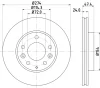 MDC1543 MINTEX Тормозной диск