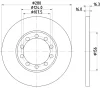 MDC1811C MINTEX Тормозной диск