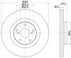 MDC2168 MINTEX Тормозной диск