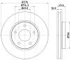 MDC2225 MINTEX Тормозной диск