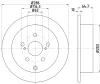 MDC2445 MINTEX Тормозной диск