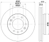 MDC2498 MINTEX Тормозной диск