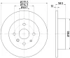 MDC2505 MINTEX Тормозной диск