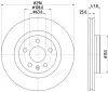 MDC2984C MINTEX Тормозной диск