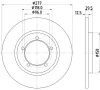 MDC632 MINTEX Тормозной диск