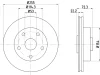 MDC668 MINTEX Тормозной диск