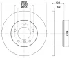 MDC671 MINTEX Тормозной диск