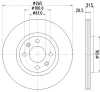 MDC705 MINTEX Тормозной диск