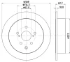 MDC83058C MINTEX Тормозной диск