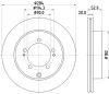 MDC958 MINTEX Тормозной диск