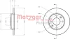 Превью - 6110085 METZGER Тормозной диск (фото 2)