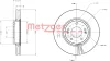 Превью - 6110155 METZGER Тормозной диск (фото 2)