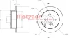 Превью - 6110343 METZGER Тормозной диск (фото 2)