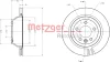 Превью - 6110344 METZGER Тормозной диск (фото 2)