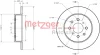 Превью - 6110400 METZGER Тормозной диск (фото 2)