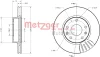 Превью - 6110430 METZGER Тормозной диск (фото 2)