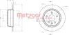 Превью - 6110492 METZGER Тормозной диск (фото 2)